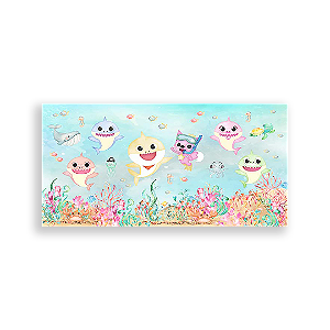 Painel Retangular - Baby Shark - Sublimado 3D
