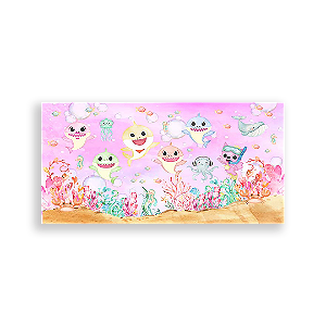 Painel Retangular - Baby Shark - Sublimado 3D