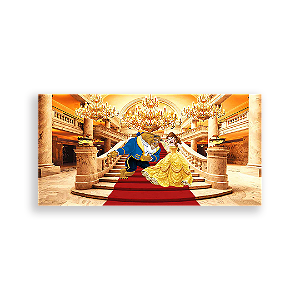 Painel Retangular - Bela E A Fera - Sublimado 3D