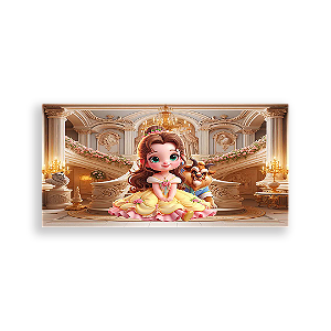 Painel Retangular - Bela E A Fera - Sublimado 3D