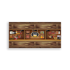 Painel Retangular - Boteco - Sublimado 3D