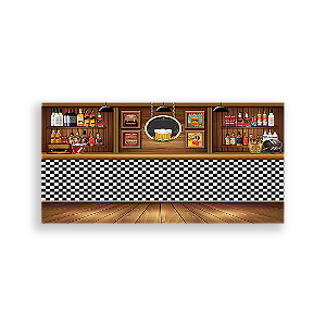 Painel Retangular - Boteco - Sublimado 3D