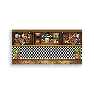 Painel Retangular - Boteco - Sublimado 3D