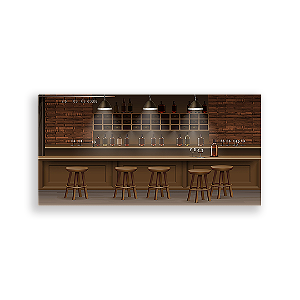Painel Retangular - Boteco - Sublimado 3D