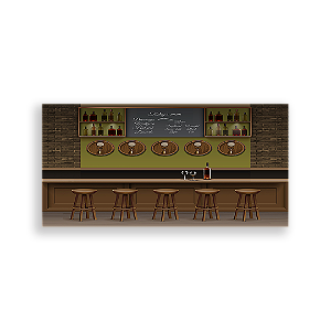 Painel Retangular - Boteco - Sublimado 3D