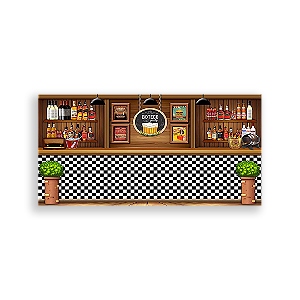 Painel Retangular - Boteco - Sublimado 3D