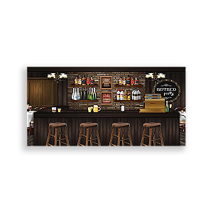 Painel Retangular - Boteco - Sublimado 3D