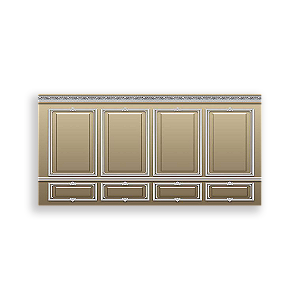 Painel Retangular - Fundo Parede Boulangerie - Sublimado 3D