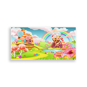 Painel Retangular - Candy Land - Sublimado 3D