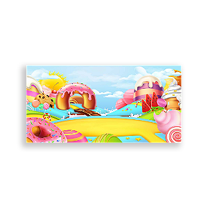Painel Retangular - Candy Land - Sublimado 3D
