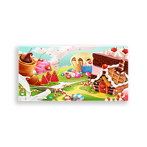 Painel Retangular - Candy Land - Sublimado 3D