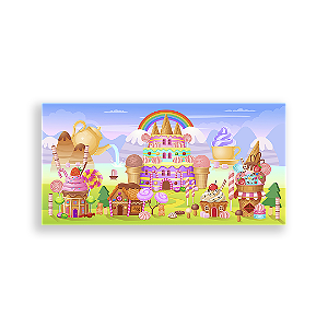 Painel Retangular - Candyland - Sublimado 3D