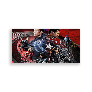 Painel Retangular - Capitão América - Sublimado 3D