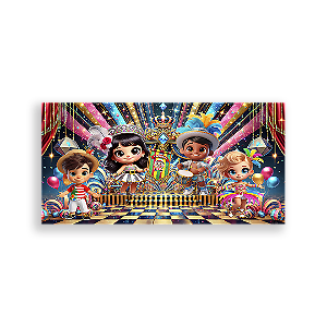 Painel Retangular - Carnaval - Sublimado 3D
