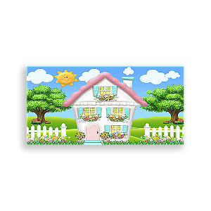 Painel Retangular - Casa De Bonecas - Sublimado 3D