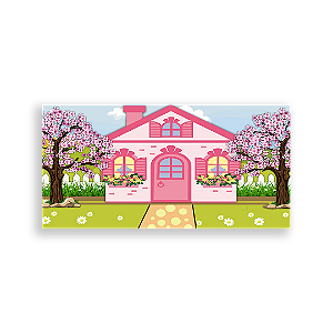 Painel Retangular - Casa De Bonecas - Sublimado 3D