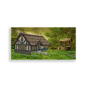 Painel Retangular - Casas - Sublimado 3D