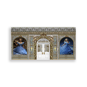 Painel Retangular - Cinderella Filme - Sublimado 3D