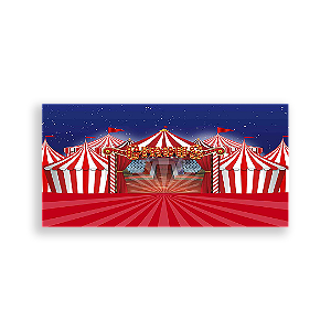 Painel Retangular - Circo - Sublimado 3D