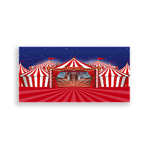 Painel Retangular - Circo - Sublimado 3D