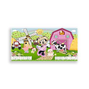 Painel Retangular - Disney Fazenda - Sublimado 3D