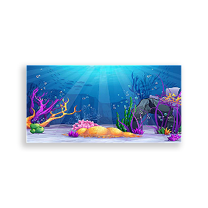 Painel Retangular - Fundo Do Mar - Sublimado 3D