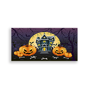 Painel Retangular - Dia das Bruxas Halloween - Sublimado 3D