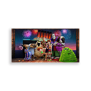 Painel Retangular - Hotel Transilvânia - Sublimado 3D