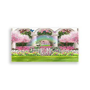 Painel Retangular - Jardim Encantado - Sublimado 3D
