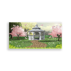 Painel Retangular - Jardim Encantado - Sublimado 3D