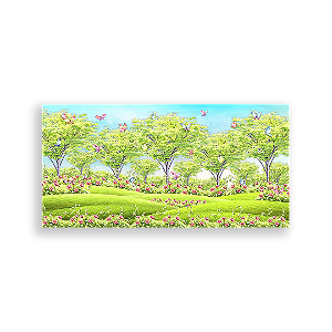 Painel Retangular - Jardim Encantado - Sublimado 3D