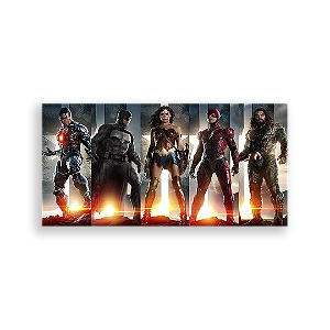 Painel Retangular - Liga Da Justiça - Sublimado 3D