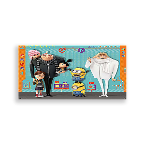 Painel Retangular - Meu Malvado Favorito - Sublimado 3D