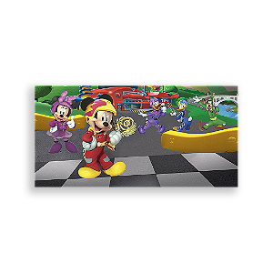 Painel Retangular - Mickey Sobre Rodas - Sublimado 3D