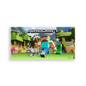 Painel Retangular - Minecraft - Sublimado 3D