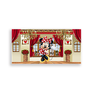 Painel Retangular - Minnie Realeza - Sublimado 3D