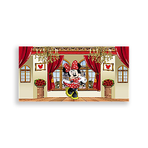 Painel Retangular - Minnie Realeza - Sublimado 3D