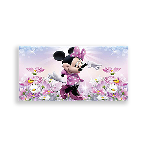 Painel Retangular - Minnie Rosa - Sublimado 3D