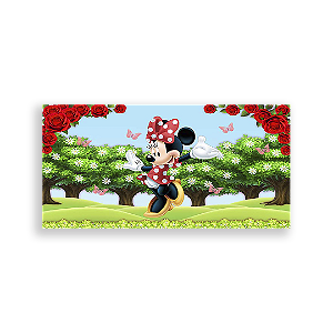 Painel Retangular - Minnie Vermelha - Sublimado 3D