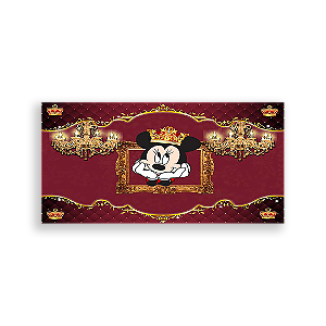 Painel Retangular - Minnie Vermelha - Sublimado 3D