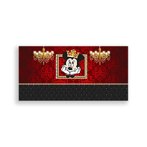 Painel Retangular - Minnie Vermelha - Sublimado 3D