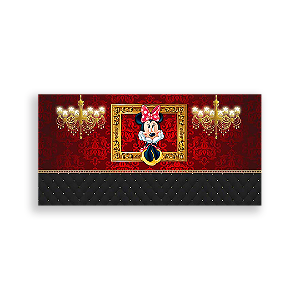 Painel Retangular - Minnie Vermelha - Sublimado 3D