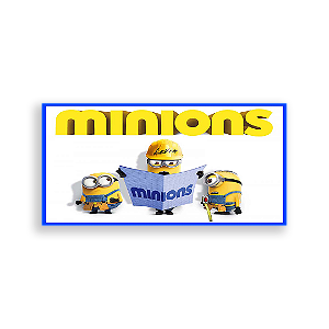 Painel Retangular - Minnions - Sublimado 3D
