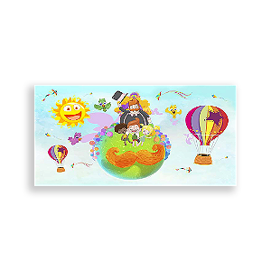 Painel Retangular - Mundo Bita - Sublimado 3D