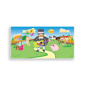 Painel Retangular - Mundo Bita - Sublimado 3D