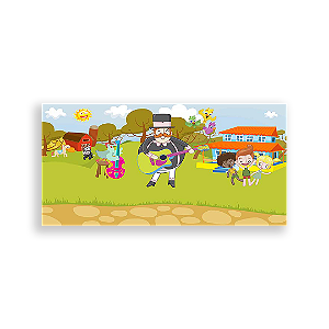 Painel Retangular - Mundo Bita - Sublimado 3D