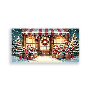 Painel Retangular - Natal - Sublimado 3D