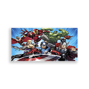 Painel Retangular - Os Vingadores - Sublimado 3D