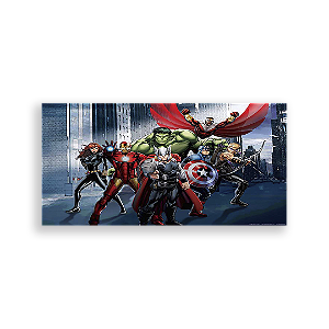 Painel Retangular - Os Vingadores - Sublimado 3D