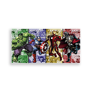 Painel Retangular - Os Vingadores - Sublimado 3D
